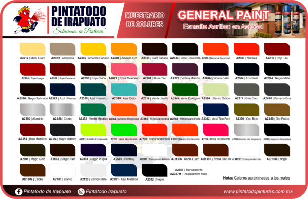 GENERAL SPRAY - ESMALTE ACRÍLICO EN AEROSOL - Imagen 2